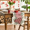 Artoid Mode Pink Eucalyptus Hearts Table Runner, Anniversary HoliKitchen Dining