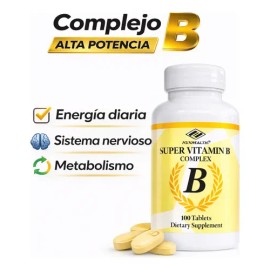 Complejo B 100 Capsulas Vitamina B1 B6 B12 Energia