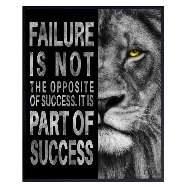 Success Wall Art for Office - Inspirational Wall Decor -