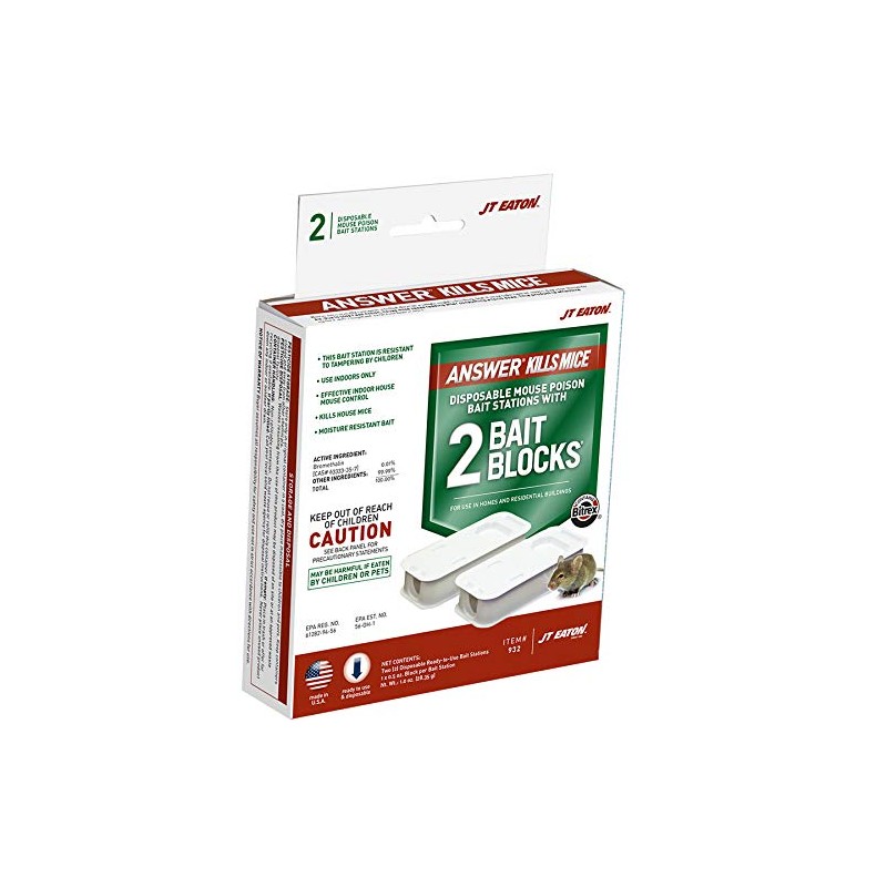 Jt Eaton 932 2-Pack Top Gun Disposable Mouse Bait Station