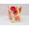 Set of 4 Extra Large China Mugs in red Poppy