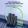 16 Pack Rechargeable AAA Batteries with Charger, 16 Bay AA