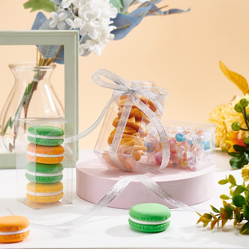 BENECREAT 20 Pcs PVC Transparent Plastic Case, 2.0 x 2.0
