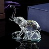 London Boutique Decorative Crystal Glass Animal Elephant Ornament Figurines Giftware