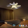 Flarouch 4 in 1 Socket Fan Light with Remote, 18.5