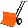 74cm Wheeled Snow Shovel for Driveways – 5-Position Adjustable Handle
