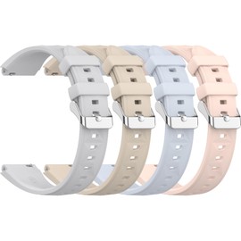 Chofit Compatible with Veryfit DR03 DR05 DR06 Smartwatch, for Fitpolo/TOOBUR/FQQ/BlazeChip DR06, for Keeponfit DR05, YMZ DR03 Smart Watch Band,Silicone Replacement Sport Strap (4PACKSB)