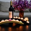Wooden Bridge Candle Holders 15 inch in Length, Long Tea
