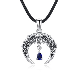 Viking Arrowhead Pendant Necklace 925 Sterling Silver Nordic Viking Compass Necklace Viking Arrowhead Jewellery for Men Friend Brother Women, Sterling Silver, Cubic Zirconia