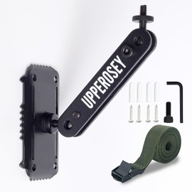 upperosey TreeDude4 Trail Camera Mounting Bracket, Alloy & Built-to-Last Hunting Gear Accessory for Outdoor, Trail Cam Mount w/ 360° Adjustable Quick Set-up (1 Set w/Green Strap)