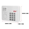 105DB Password Wireless Home Security Emergency Keypad Alarm Siren, 105°