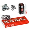 Bones Super Reds Bearings, 8 Pack Set with Spacers, Speed