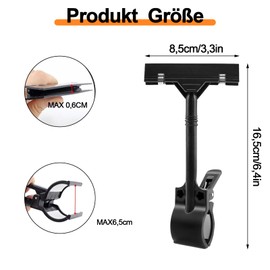 aghoer Price Tag Stand Clip, Pack of 10 Price Tag Holder, Plastic Rotating Sign Holder, Rotating Sign Holder, Price Tag Holder, for Shopping Malls, Wet Markets, Supermarkets