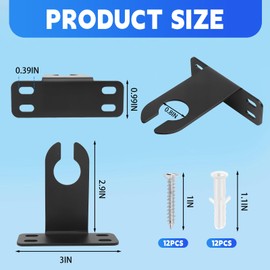 Landscape Lighting Gutter Brackets, for WAC Landscape Lighting Mount - 3 PK