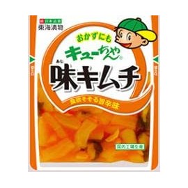 Tokai Tsukemono Kyu-chan Flavor Kimchi, 3.2 oz (90 g) x 5 Packs, Radish, Cucumbers, Room Temperature