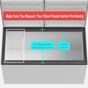 SANNO Chest Freezer Baskets Organizer, Deep Freezer Baskets Bin Sturdy
