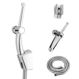 7 Holes Shower Head Hand Held Bidet Sprayer for Toilet, Bidet Attachment with Precision Pressure Control Jet Spray - Ergonomic Handheld Bidet for Toilet - Bidet Sprayer, Hook up and Hose Set