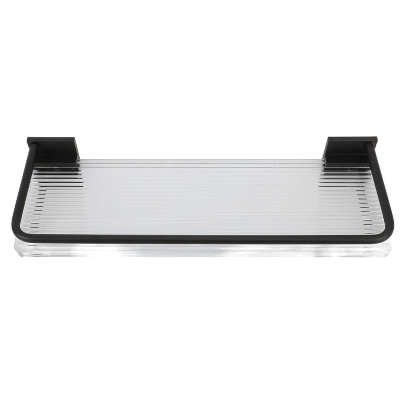 Floating Shelf Space Aluminum Acrylic Wall Mounted Decorative Storage Shelf
