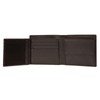 CINQUE Men's Black Plain Polyester Minimalist Slim Wallet with Key