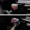 TOMALL Bling Car Engine Start Button Cover Diamond Interior Crystal