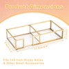 BTSKY Golden Glass 2 in 1 3x3 Inch Sticky Note