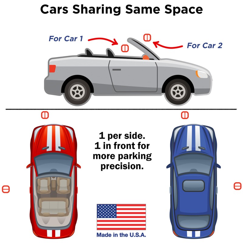 Park Ranger 1 pcs: U.S.A. Made Garage Parking Aid Bright