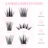 LANKIZ Lash Clusters 72 Pcs DIY Lash Extensions Individual Lashes