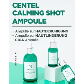 CORÉANA AMPLE:N Centel Soothing Syringe Ampoule - Soothing Face Serum with Centella Asiatica to Soothing Irritated and Sensitive Skin - Redness Relief (30 ml)