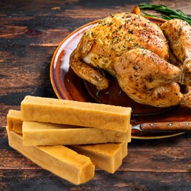 EcoKind Pet Treats Premium Gold Chicken Flavored Yak Chews | All Natural Himalayan Yak Cheese Dog Chew for Small to Large Dogs | Keeps Dogs Busy & Enjoying, Indoors & Outdoor Use (3 lb. Bag)