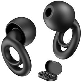 Tapones de Oídos para Dormir,Link Dream Quiet Tapones para la Reducción del Ruido Protección Auditiva Reutilizable de Silicon Earplugs, para Dormir y 