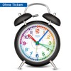 Eachui Analog Alarm Clock for Kids, Double Bell Alarm Clock