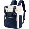 LOVEVOOK 2 in 1 Women's Handbag Backpack, Beige dark blue,