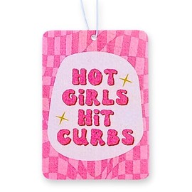 Hot Girls Hit Curbs Car Air Freshener - Funny Car Air Fresheners for Women - Cute Automotive Accessories - Novelty Auto Fresheners for Her - Mother's Day Gift