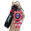 HSYHERE Boys Girls Creative Cool Stylish Astronaut Standing Bear Keychain