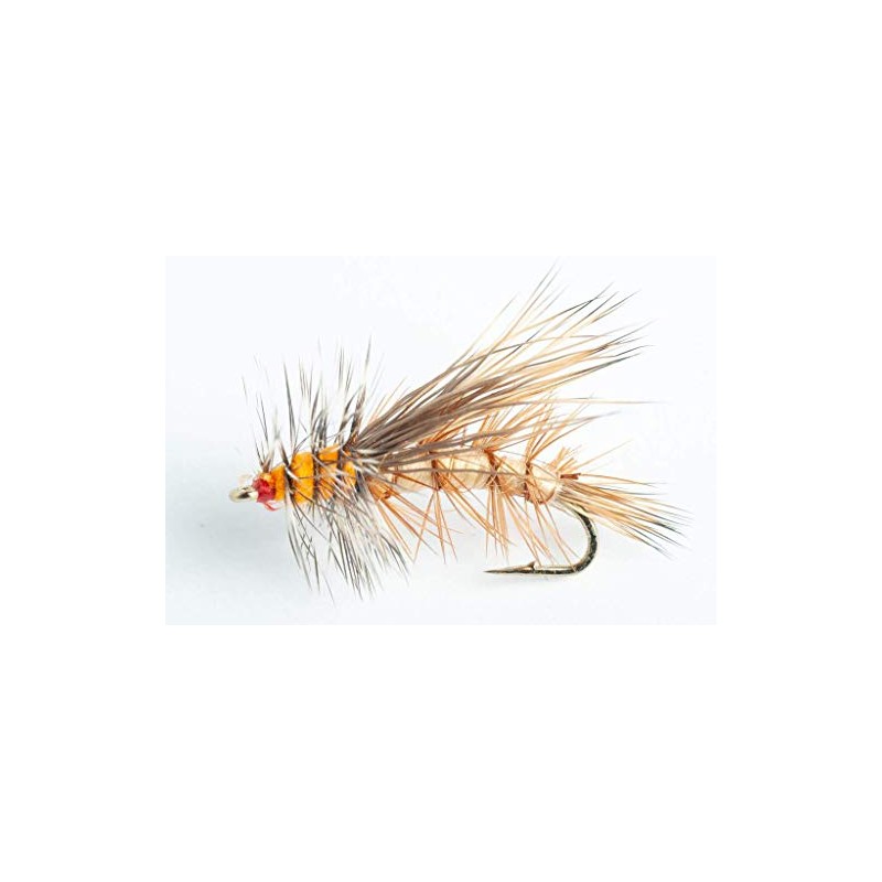 Blue Wing Olive Stimulator Dry Fly - 6 Pack (Tan,