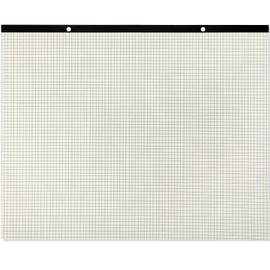 Fainne Large Engineering Graph Paper 22''x17'' Landscape 4" x 4"Grid Graph Paper Pad Giant Drafting Pad Sketching Graph Paper for Engineer Architect Designer Mathematician Draftsman (Beige and Black)