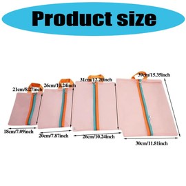 Fogun 4pcs Set of Flat Pack Suitcases Organizers Portable for Efficient Packing and Space Saving Travel Solution Daily Use