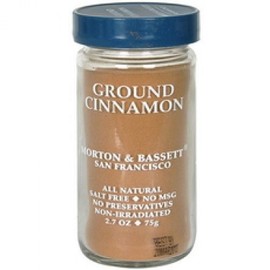 Morton & Bassett Ground Cinnamon, 1.3 oz – Non-GMO, Salt-Free, Sweet and Aromatic Spice for Baking, Oatmeal & Beverages