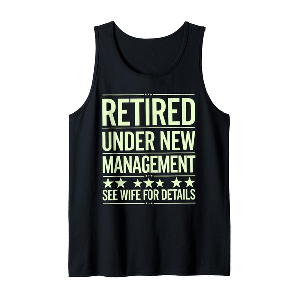 Best Retirement Art for Men Dad Husband Retired Retirement Tank