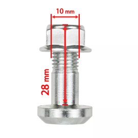 Yamaha 4 Rear Wheel Sprocket Bolt Stud Nut for Yamaha Raptor 350 YFM350R 2007 2008-2013