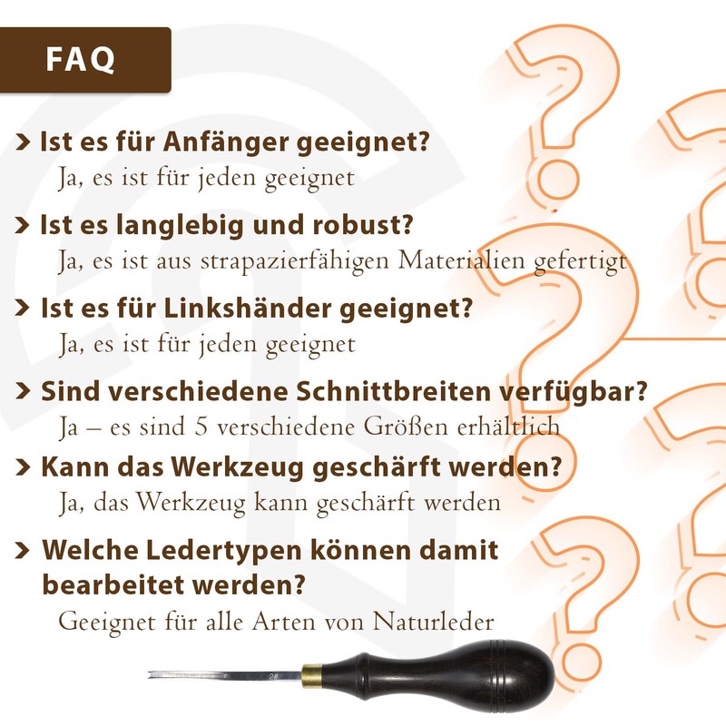 Edge Beveler 0.6 mm - 2.25 mm - Leather Edge