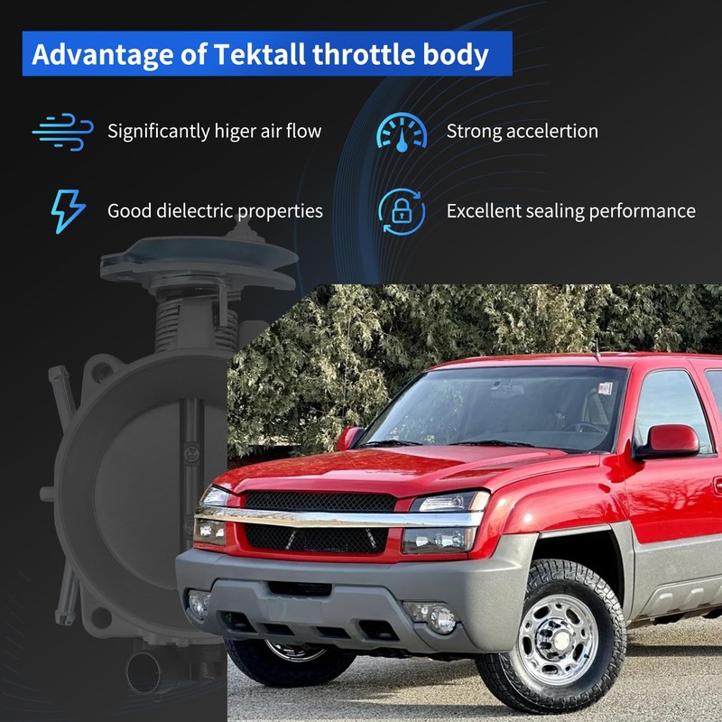 Tektall Electronic Throttle Body For Che-vy Tahoe 4.8L 5.3L 2000-2002,