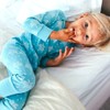 Organic Cotton Baby Sleepsuit - Aquatic Blue Palms and Pineapples,