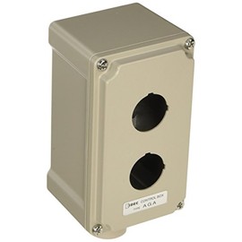 IDEC Φ30 AGA Shape Control Box IP65 for 2 Points with Holes, Standard Type AGA212Y