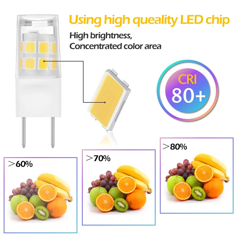 HUIMEIJIA G8 LED Bulb 2W Equivalent to G8 Halogen Bulb