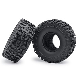 ZHRCFUN Mud Terrain Rubber Tyres Soft Sticky Tyres for TRX4 RC Crawler Car Pack of 4