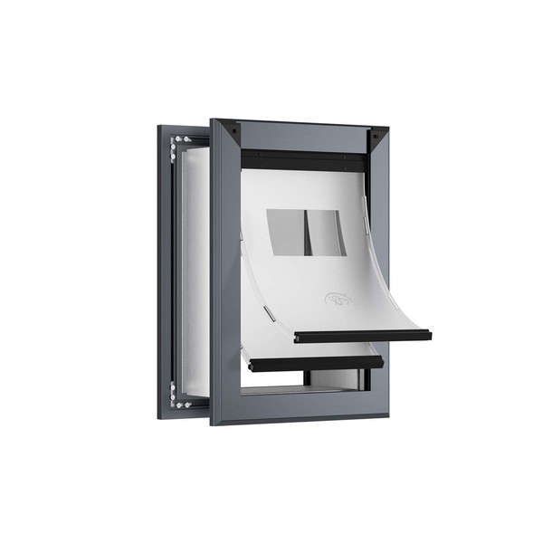 FreeStanding Doggie Door for Wall, Heavy Duty Aluminum Frame and