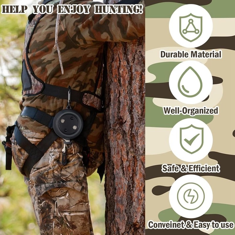 Snblzhef 2 Pcs Tree Stand Gear Hoist 29.5 Ft Retractable