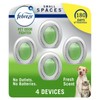 Febreze Small Spaces Air Freshener 4 Count Multicolor Odor Fighter