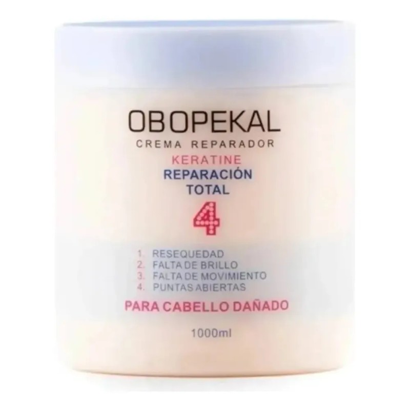 Crema + Shampoo Keratine Reparación Profunda Obopekal